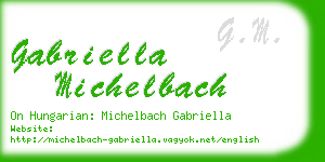 gabriella michelbach business card